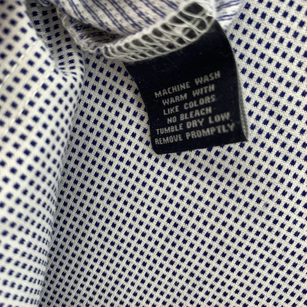 Hart Schaffner Polo Shirt Men's‎ XL Gray Geometric Casual Golf Preppy Gorpcore